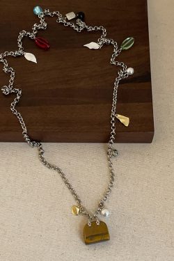Versatile Long Necklace with Bag Pendant, Unique Sweater Neck Chain & Dress Waist Accessory for Youthful Style