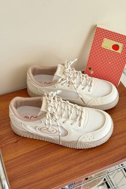 Versatile Women's Training Sneakers - Breathable Soft Sole White Sneakers for Summer 2025 - Trendy Skate Shoes