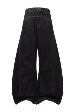 Vintage American Distressed Cocoon Scythe Pants - Relaxed Loose Banana Jeans for Trendy Y2K Style