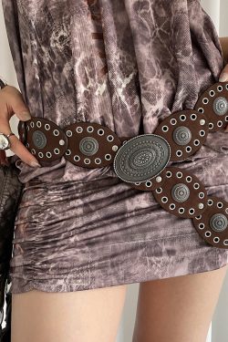 Vintage American Style Women's Western Cowboy Belt - High-End Slimming Waist Cincher for Skirts and Jeans