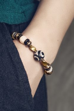Vintage Mixed Copper Bead Bracelet for Women and Men - Trendy Versatile Jewelry Accessories for Couples