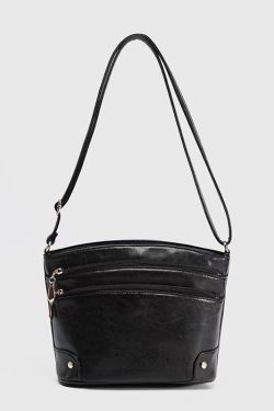 Vintage Multi-Layer Water Bucket Bag for Women, 2025 Summer Crossbody Style, Large Capacity Shoulder Bag for Moms