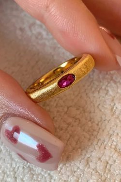 Vintage Open Design Brushed Color Diamond Ring for Women - High-End 2025 Jewelry, Unique Niche Style
