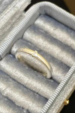 Vintage Zirconia Brushed Ring for Women - Lightweight Luxury Stacking Index Finger Ring, 2025 Versatile Jewelry