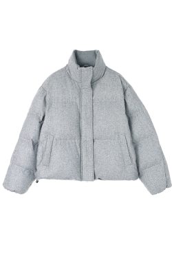 Warm Duck Down Sheepskin Coat with Stand Collar - Autumn Winter Outerwear for Trendy Style