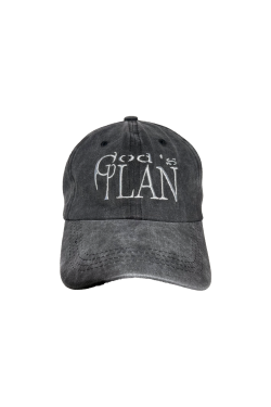 Washed Vintage Denim Unisex Duckbill Cap with God's Plan 23FW Original Niche Design for Daily Wear, Y2K Inspired Fashion