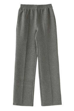 Wide-Leg Casual Sweatpants with Strong Twisted Texture and Three-Dimensional Cutting, Relaxed Elastic Waist, Trendy 2022 Style