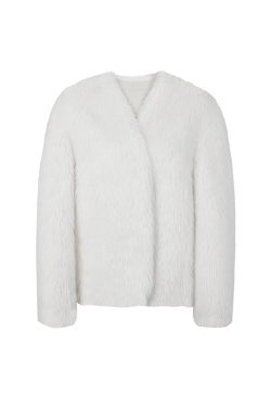 Winter Plush Faux Fur One-Piece Coat for Women - Thick Vintage Imitation Fox Fur, Eco-Friendly, Cozy Outerwear