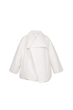 Women's 90% White Duck Down Lapel Short Jacket - Stylish Winter Bread Jacket for Y2K and Korean Style Fashion