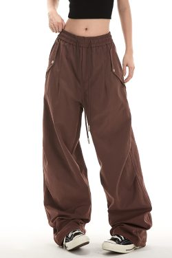 Women's American Retro Loose Casual Work Pants - Trendy Hip Hop Jazz Dance Sports Trousers for Street Style