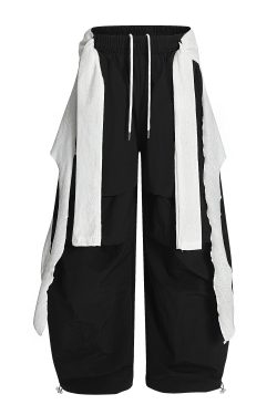 Women's American Retro Waist Cincher Cargo Pants - Trendy Straight Loose Pleated Draped Casual Street Style