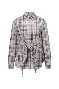 Women's American Vintage Plaid Shirt Jacket & Mid-Length A-Line Skirt Two-Piece Set - Summer Y2K Style