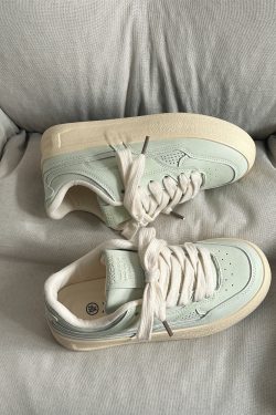 Women's American Vintage Platform Sneakers - 2025 Spring Thick-Soled Casual Sports Shoes, Versatile Training Footwear