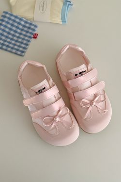 Women's Flat White Velcro Ballet Sneakers - Soft Bottom Summer Shoes for 2025, Stylish and Comfortable Footwear