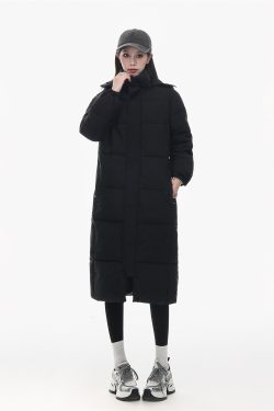 Women's Korean-style Loose Thickened Down Cotton Coat, Long Knee-Length Insulated Jacket for Winter 2025