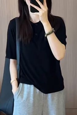 Women's Korean Style Slim-Fit Lapel Top and Age-Reducing Wide-Leg Pants Two-Piece Set - Summer 2025 Fashion Outfit
