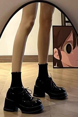 Women's Mary Jane High Heels 2024 - Versatile Japanese JK Thick-Soled Lolita Flats in Leather - British Style Fashion Footwear