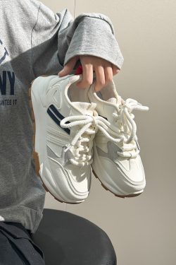 Women's Minimalist Soft-Soled Sports Casual Shoes - Breathable Spring Model, Trendy Hong Kong Fashion for Couples