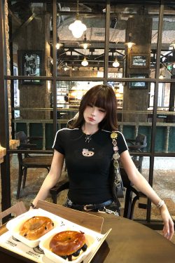 Women's Slim Fit Pink Cat Lace Embroidery T-Shirt - Summer Short Sleeve Waist-Defining Top for Hot Girls, Y2K Style