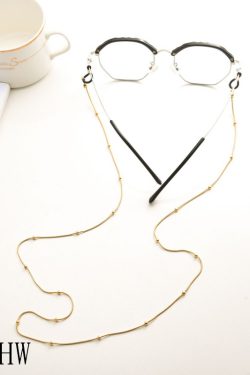 Women's Snake Bone Copper Bead Chain Glasses Frame - European American Blue Light Blocking Accessories