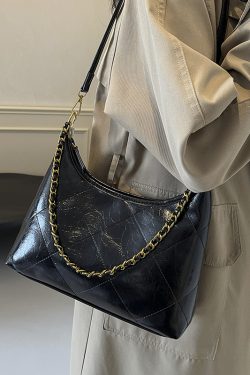 Women's Spring-Summer Single-Shoulder Dumpling Bag, Large Capacity, Diamond Quilted, Chain Strap, Trendy Commuter Style 2025