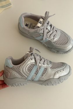 Women's Summer Hiking Shoes - Breathable Thick-Soled Non-Slip Casual Sports Footwear for Outdoor Adventures