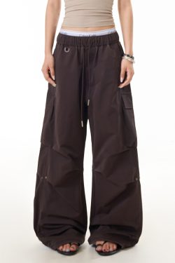 Women's Summer Outdoor Breathable Cargo Pants - American Style Loose Straight Multi-Pocket Casual Dance Pants