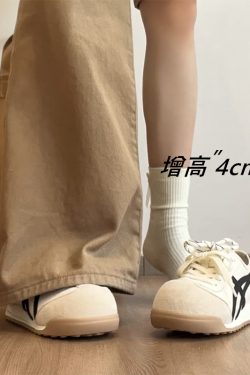 Women's Thick-Soled Casual Sports Shoes - Versatile Korean Style Trendy Footwear for Summer 2025