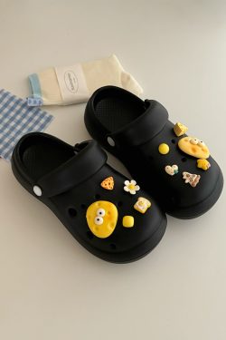 Women's Thick-Soled Two-in-One Half Slippers with Integrated Holes - Summer 2025 Outdoor Fashion Footwear