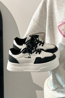 Women's Thick-Soled White Platform Shoes - Summer Breathable Mesh Height-Increasing Round-Toe Soft Leather Sneakers