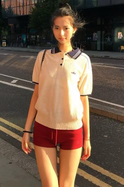Women's Vintage Short-Sleeve Polo Shirt, Korean High-End Linen Tee, Loose College Style, Trendy Summer Outfit