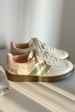 Women's White Kitty Cat Sneakers - 2025 Spring Style, Versatile Niche Training Shoes, Cute Casual Footwear