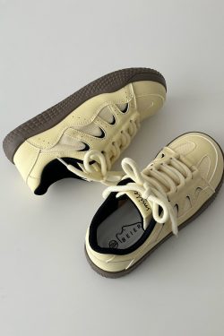Women's White Thick-Soled Sneakers - Breathable Casual Skate Shoes for Spring 2025 - Versatile Sports Footwear