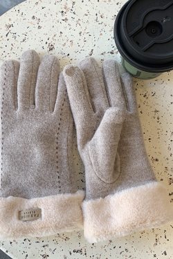 Women's Winter Touchscreen Gloves, Warm Fleece-Lined, Windproof Cold-Resistant Cycling Gloves for Outdoor Activities