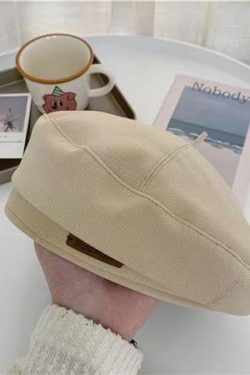 Women's Wool Beret Hat - Korean Style Painter Cap, Retro Japanese Pumpkin Design, Autumn Winter Fashion Accessory