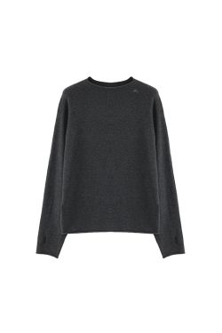 Wool Knit Rolled Hem Top - Casual Fall/Winter 2024 Fashion Essential - Cozy & Stylish for 90s & Y2K Inspired Looks