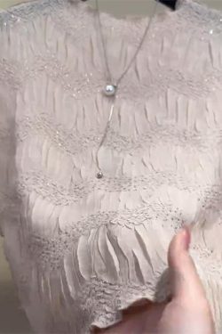 Wrinkle-Resistant Slimming Short-Sleeve Women's Top - Breathable Skin-Friendly Fabric for Effortless Style