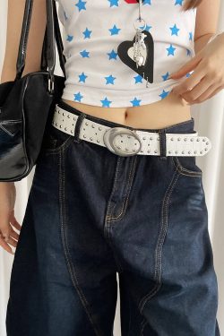 Y2K Spicy Girl Rivet Belt for Women - 2025 Crocodile Pattern High-End Belt for Jeans and Stylish Outfits