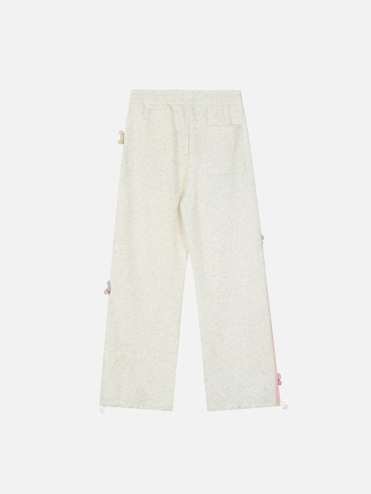 Concert Outfit 3D Flower Stripe Casual Pants