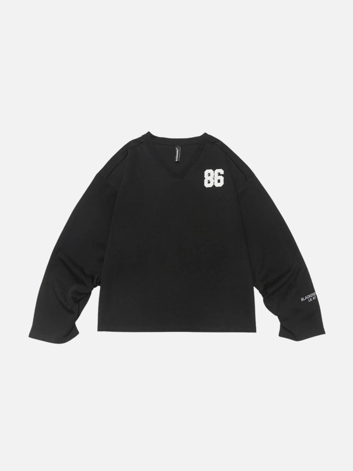 Concert Outfit 86 Embroidery V-Neck Sweatshirt