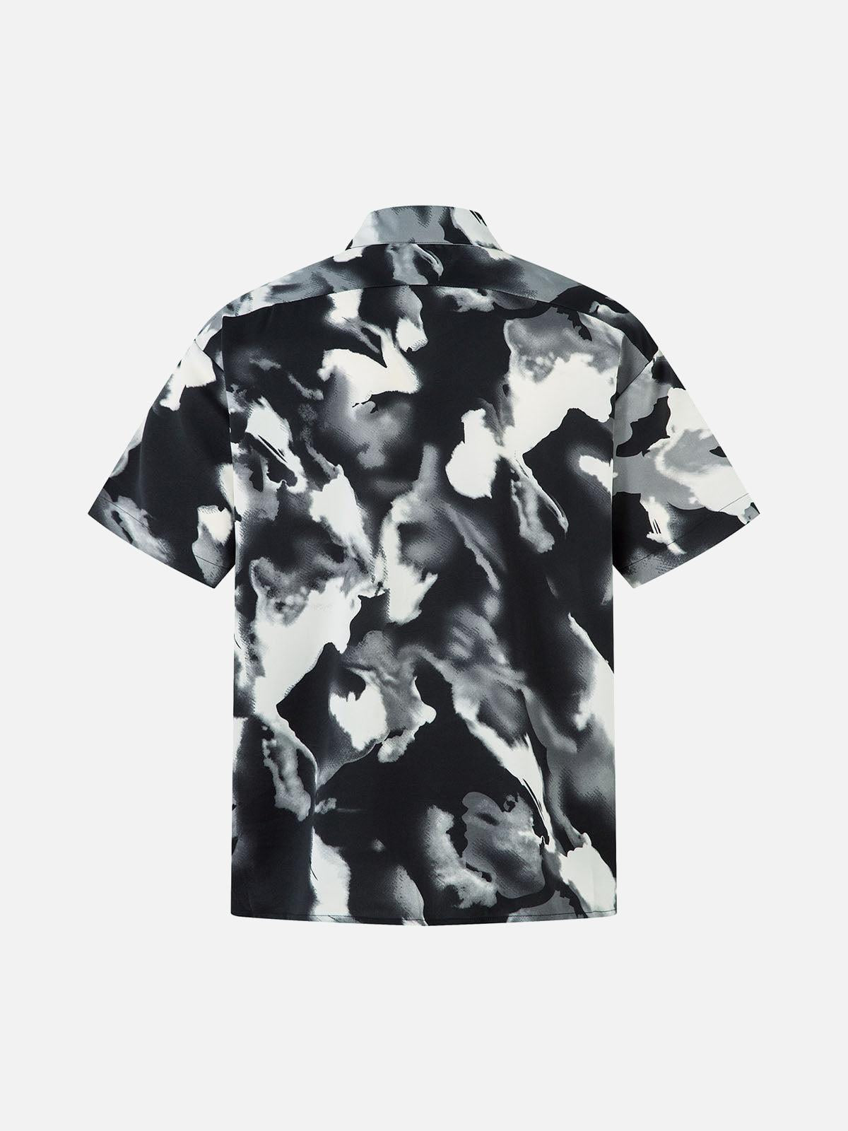 Concert Outfit Abstract Tie-Dye Print Shirt