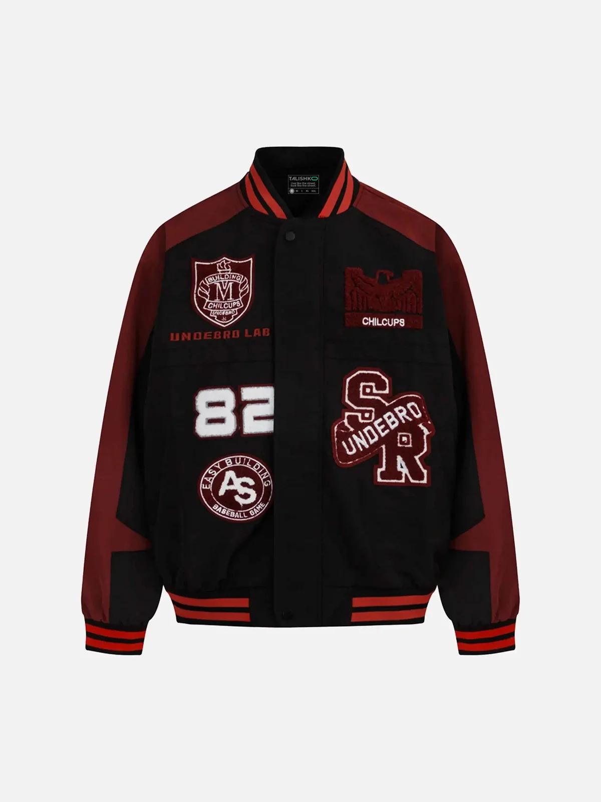 Concert Outfit American Hip-Hop Campus Baseball Jacket