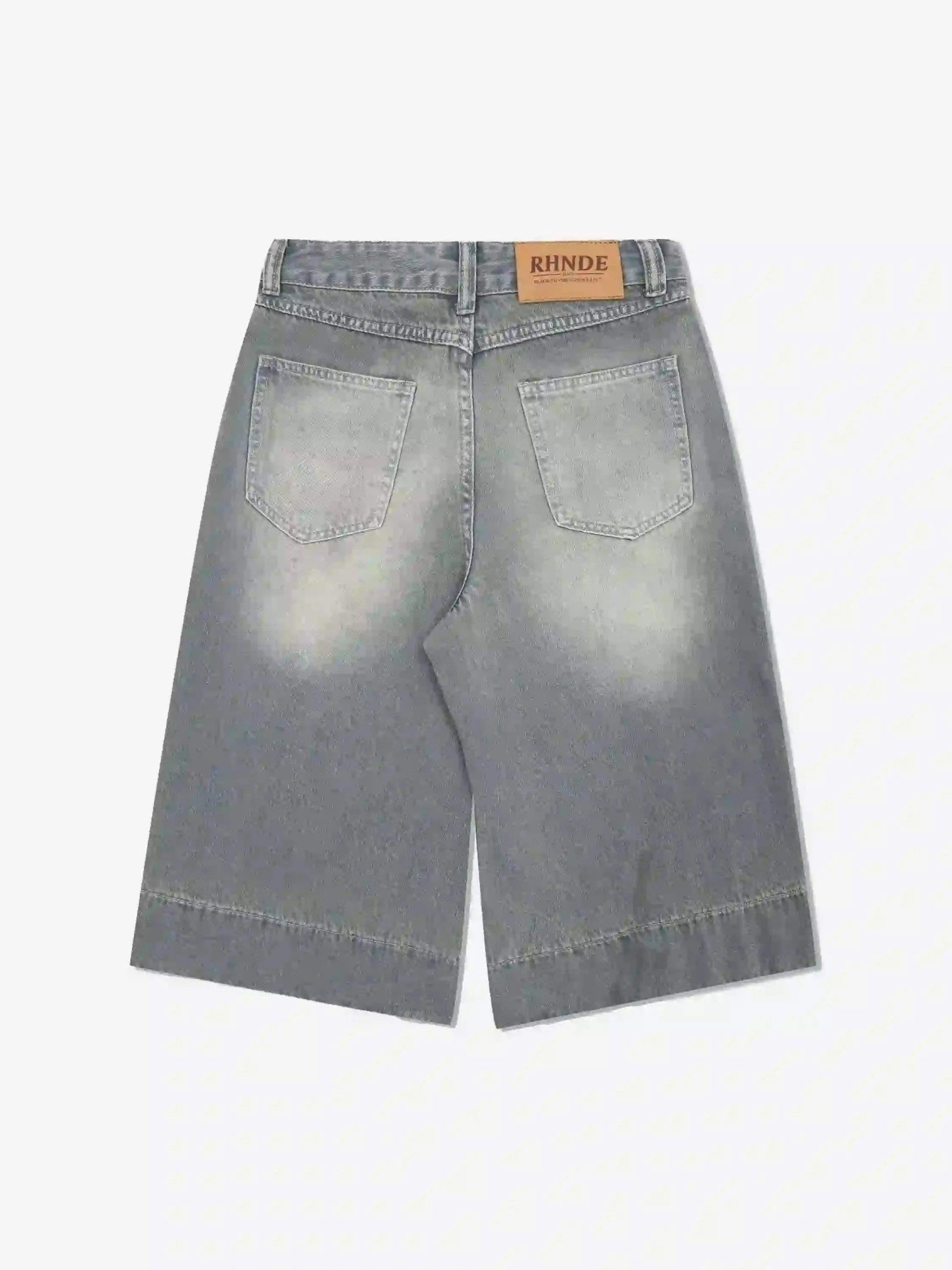 Concert Outfit American Retro Cropped Denim Jorts