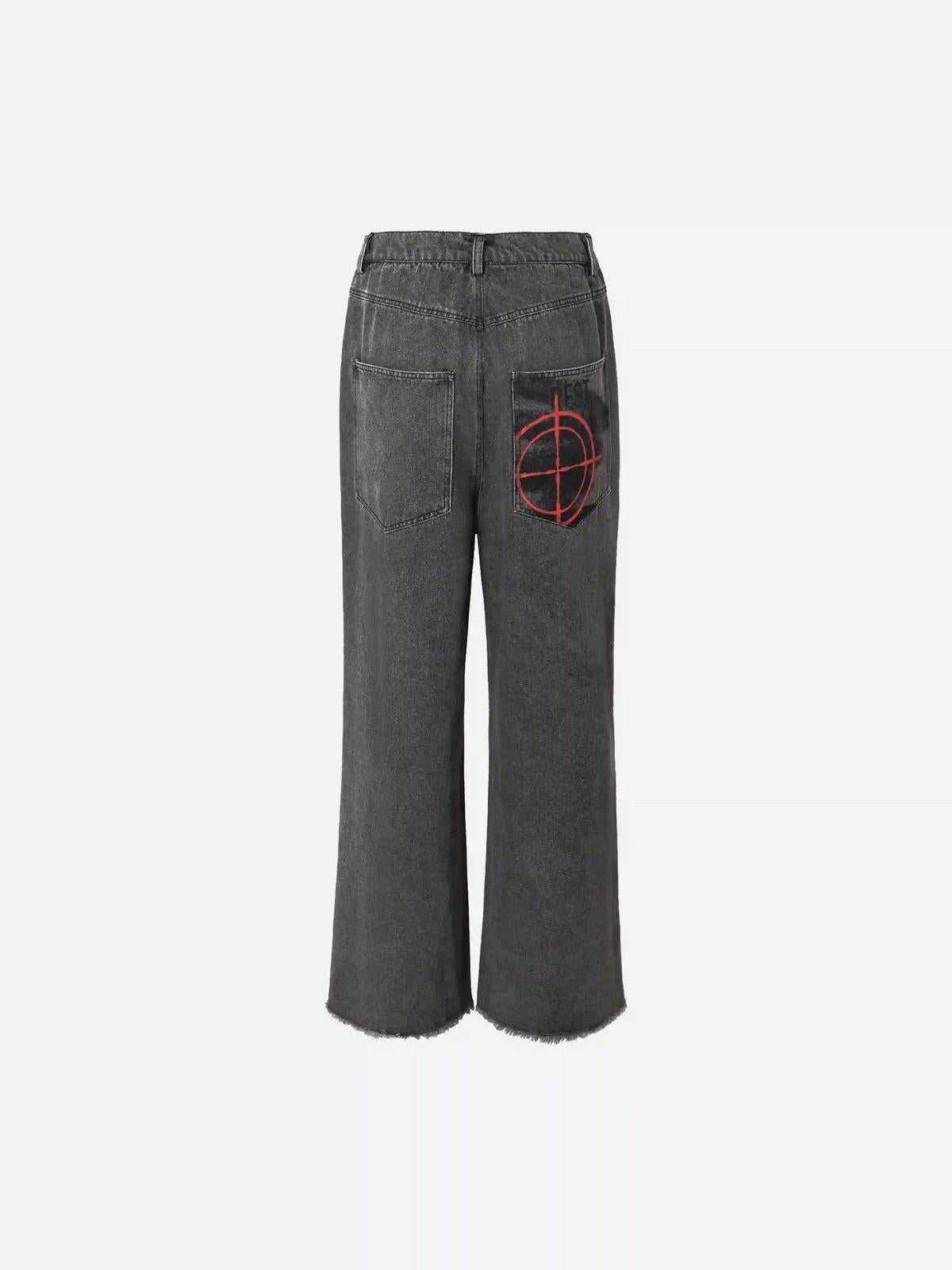 Concert Outfit American Retro Embroidered Dopamine Jeans