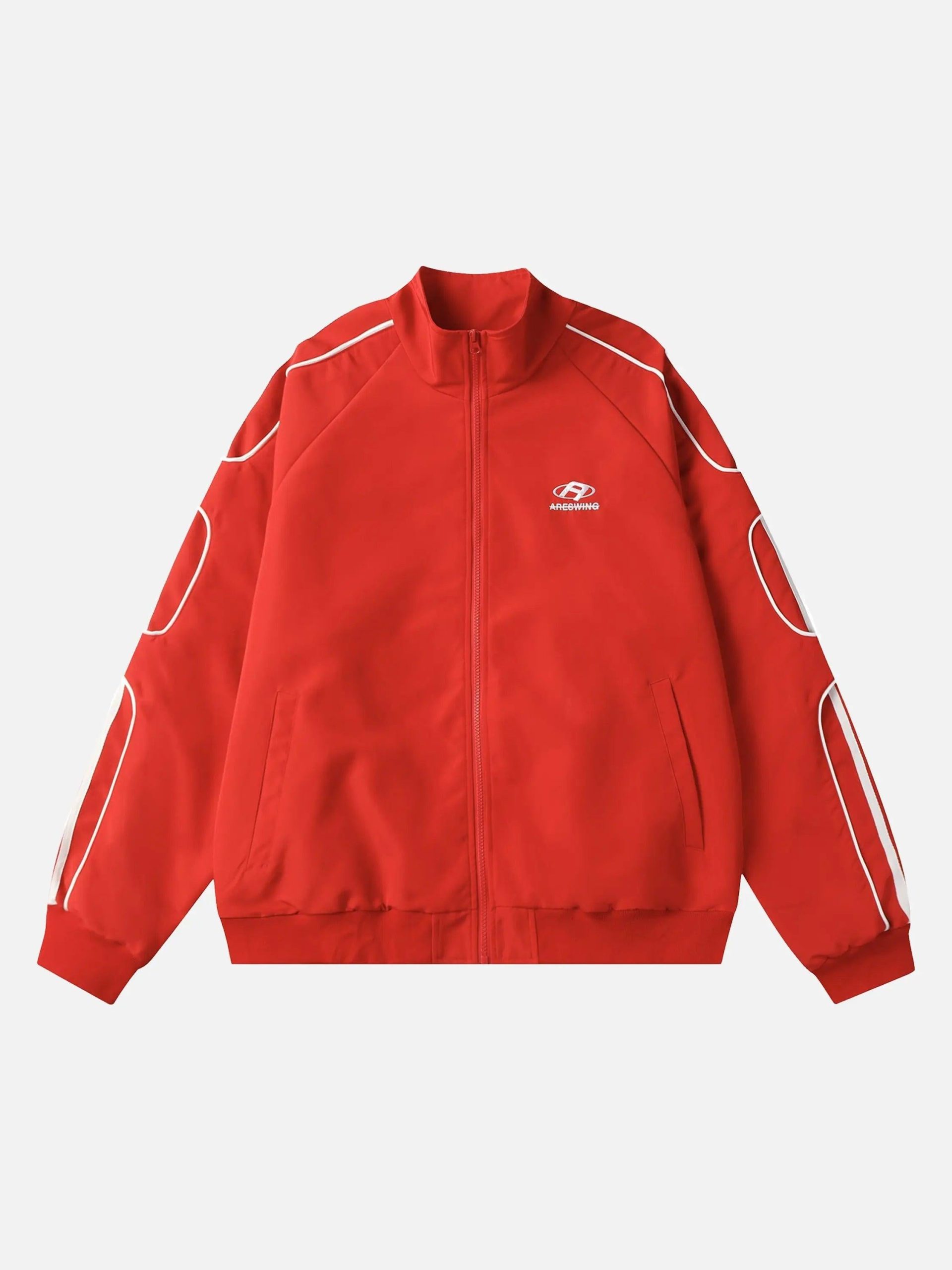Concert Outfit American Retro Patchwork Sports Jacket