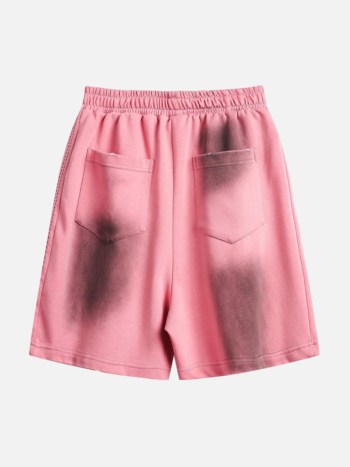 Concert Outfit American Retro Spray Paint Casual Shorts