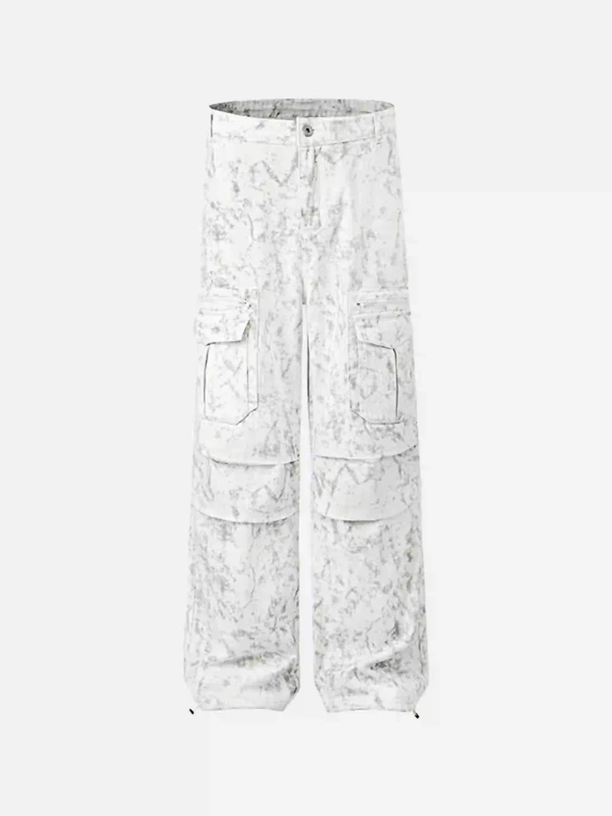 Concert Outfit American Retro Style Multi-Pocket Overalls