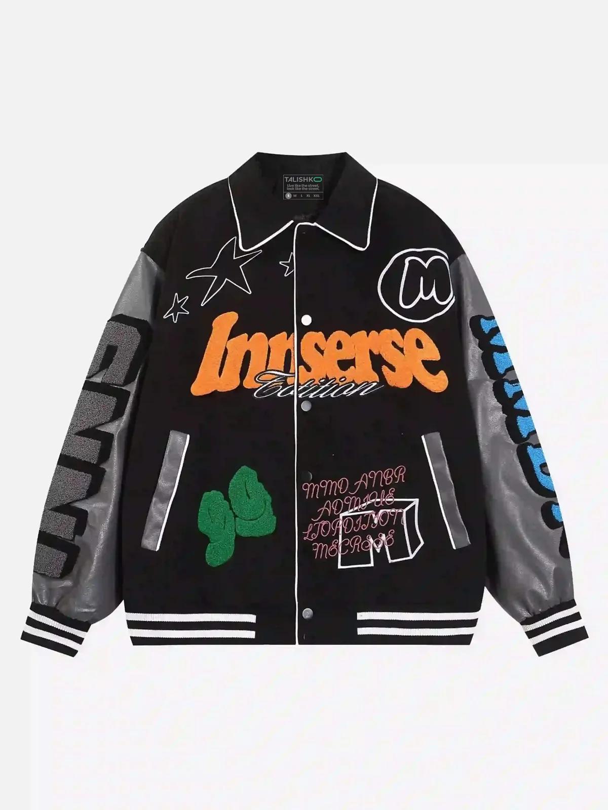 Concert Outfit American Retro Woolen Baseball Jacket