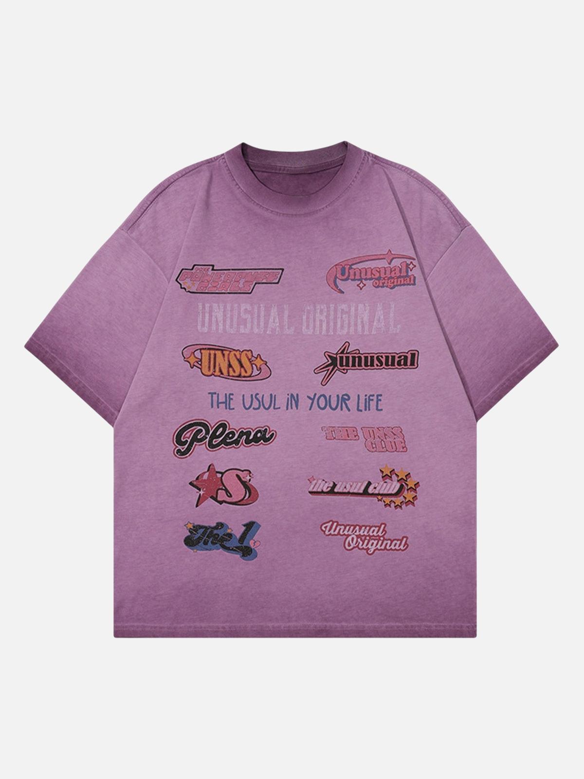 Concert Outfit American-Style sticker pattern cuttable T-Shirt