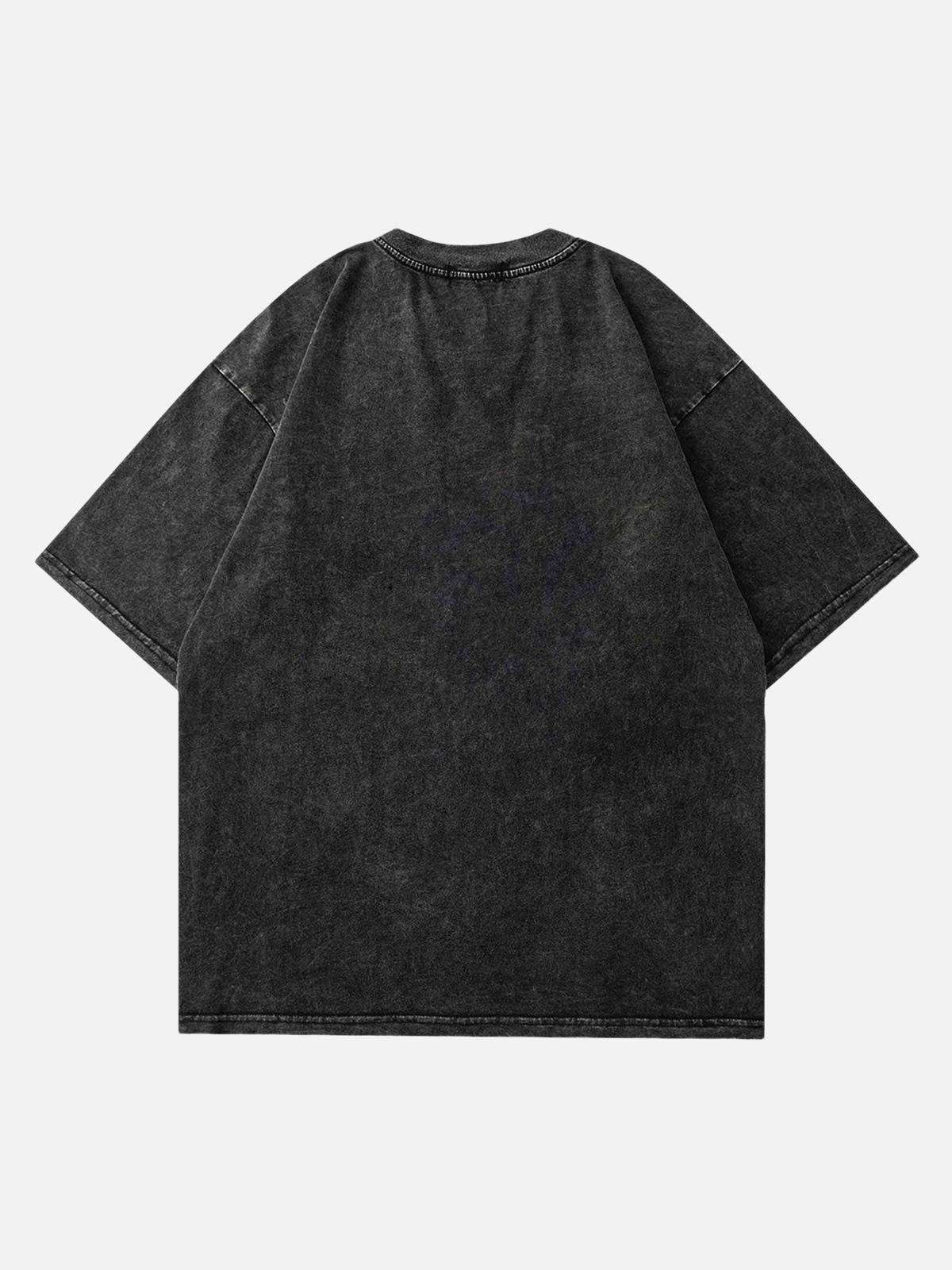 Concert Outfit American Vintage Old Masked Hip-Hop T-Shirt